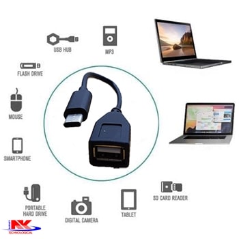 Dây cáp chuyển đổi dữ liệu từ cổng type C sang USB OTG