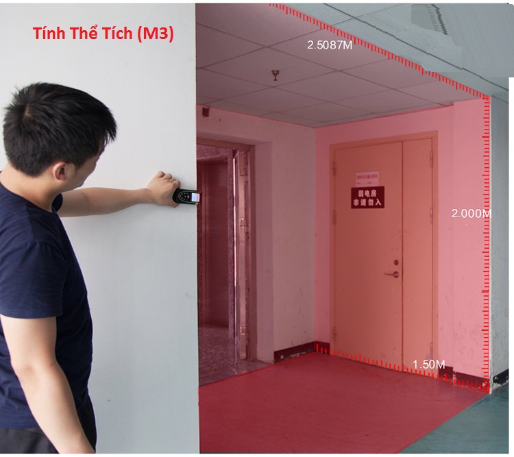 Tính thể tích với máy đo khoảng cách laser giá rẻ